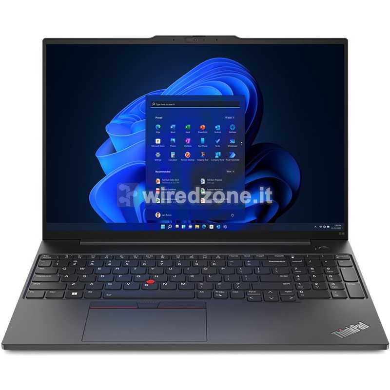 Lenovo ThinkPad E16 G1, i7-1355U, 40,6 cm (16"), WUXGA, Iris Xe Graphics, 16GB DDR4, 512GB SSD, W11 Pro