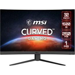 MSI G32C4X, Curved, 31.5", VA, FHD, 250Hz, DP, HDMI