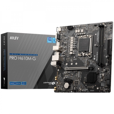 MSI Pro H610M-G, Intel H610 Mainboard LGA1700