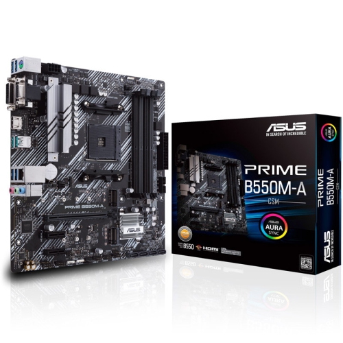 ASUS Prime B550M-A/CSM DDR4, AMD B550 Mainboard Socket AM4