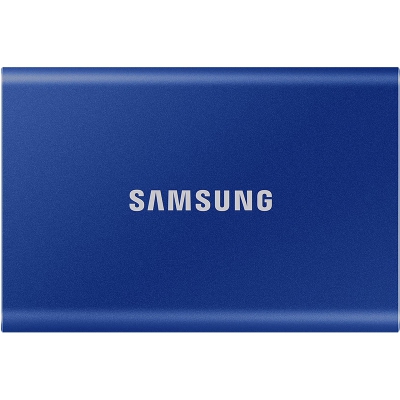 Samsung Portable T7 Blue SSD, USB-C 3.2 Gen2, NVMe, Small - 1 TB