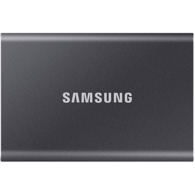 Samsung Portable T7 Grey SSD, USB-C 3.2 Gen2, NVMe, Small - 500 GB