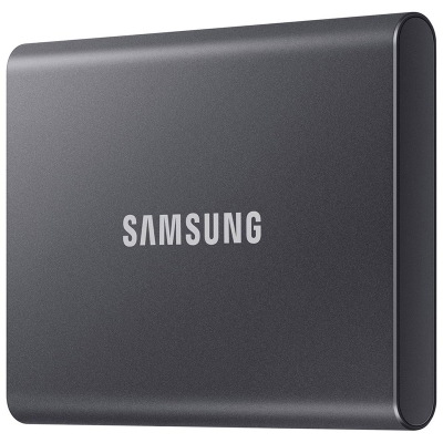 Samsung Portable T7 Grey SSD, USB-C 3.2 Gen2, NVMe, Small - 500 GB