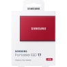 Samsung Portable T7 Red SSD, USB-C 3.2 Gen2, NVMe, Small - 500 GB