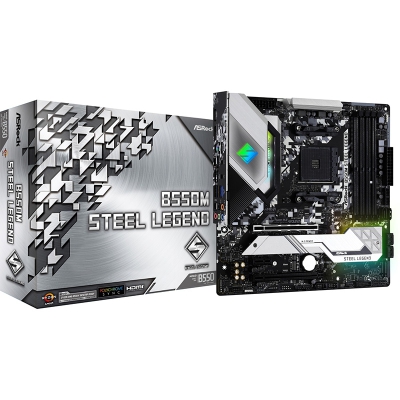 ASRock B550M Steel Legend, AMD B550 Mainboard Socket AM4