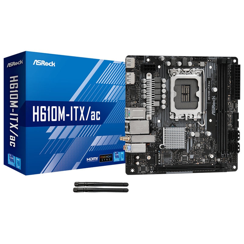 ASRock H610M-ITX/ac DDR4, Intel H610 Mainboard LGA1700