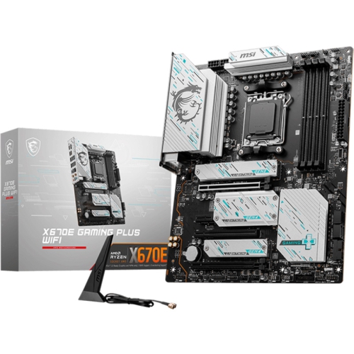 MSI X670E Gaming Plus WiFi DDR5, AMD X670 Mainboard Socket AM5