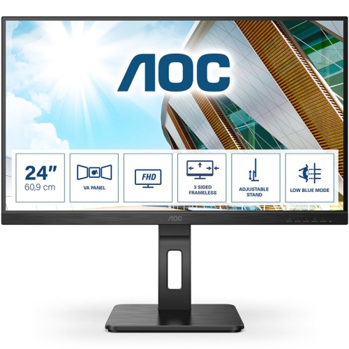 AOC P2 24P2QM, 60,5 cm (23.8"), 75Hz, FHD, VA - VGA, DVI, DP, HDMI