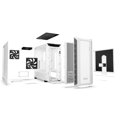 be quiet! Shadow Base 800 DX Mid-Tower, Side-Glass - White