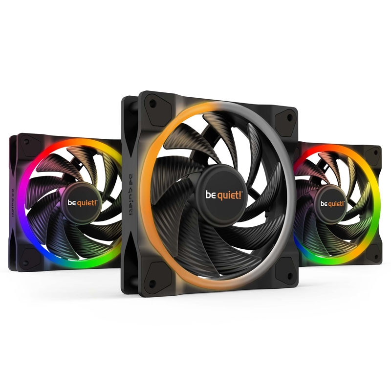 be quiet! Light Wings ARGB PWM, High Speed, Fans Triple Pack - 120mm