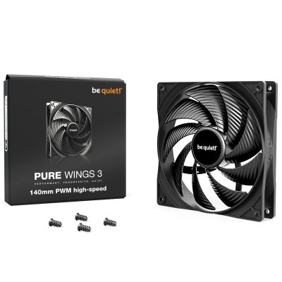 be quiet! Pure Wings 3 PWM Fan, High Speed - 140mm