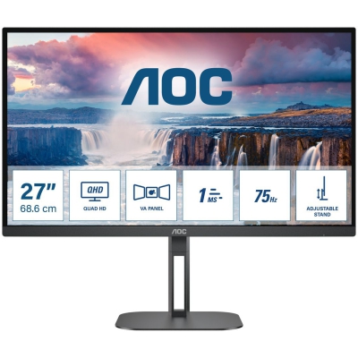 AOC V5 Q27V5N, 68,6 cm (27"), 75Hz, QHD, VA - DP, HDMI