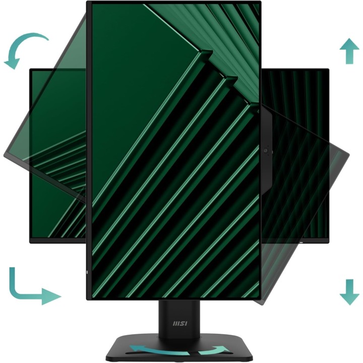 MSI Pro MP242PMG, 23,8", IPS, FHD, 120Hz, Webcam, Pivot, VGA, DP, HDMI