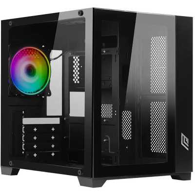 Noua Vision Z2 Mini-Tower, Side-Glass - Black