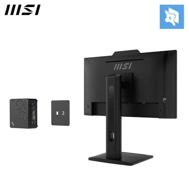 MSI Pro MP242PMG, 23,8", IPS, FHD, 120Hz, Webcam, Pivot, VGA, DP, HDMI