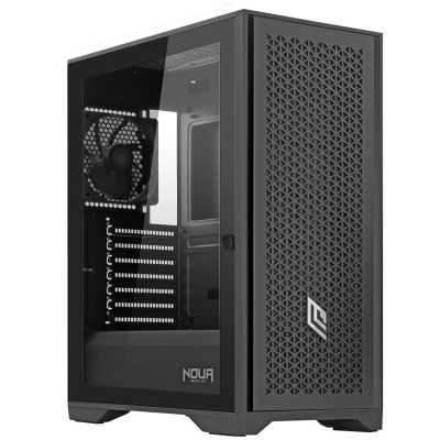 Noua Utopia F502 Mid-Tower, 1xFan PWM - Black