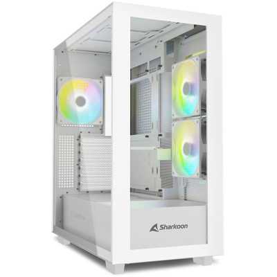 Sharkoon Rebel C60 RGB Mid-Tower, Side-Glass - White