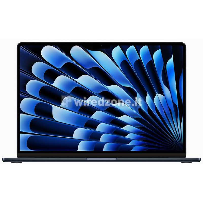 Apple MacBook Air 15 Midnight, M2 Chip, 38,9 cm (15.3"), WQXGA+, Apple GPU Graphics, 8GB RAM, 256GB SSD, macOS
