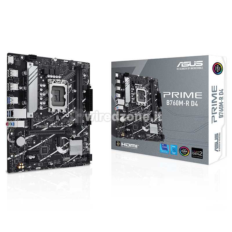 ASUS Prime B760M-R D4, Intel B760 Mainboard LGA1700