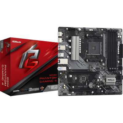 ASRock B550M Phantom Gaming 4, AMD B550 Mainboard AM4