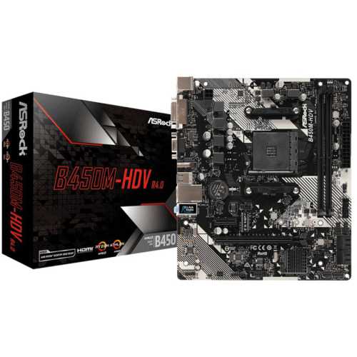 ASRock B450M-HDV R4.0, AMD B450 Mainboard AM4