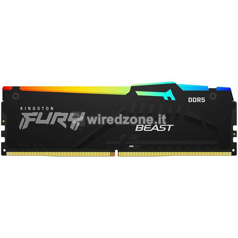 Kingston FURY Beast RGB, DDR5-5600, CL40, DIMM - 32 GB (1x32GB)