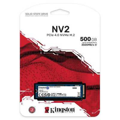 Kingston NV2 SSD, PCIe Gen4x4, NVMe, M.2 2280 - 500 GB
