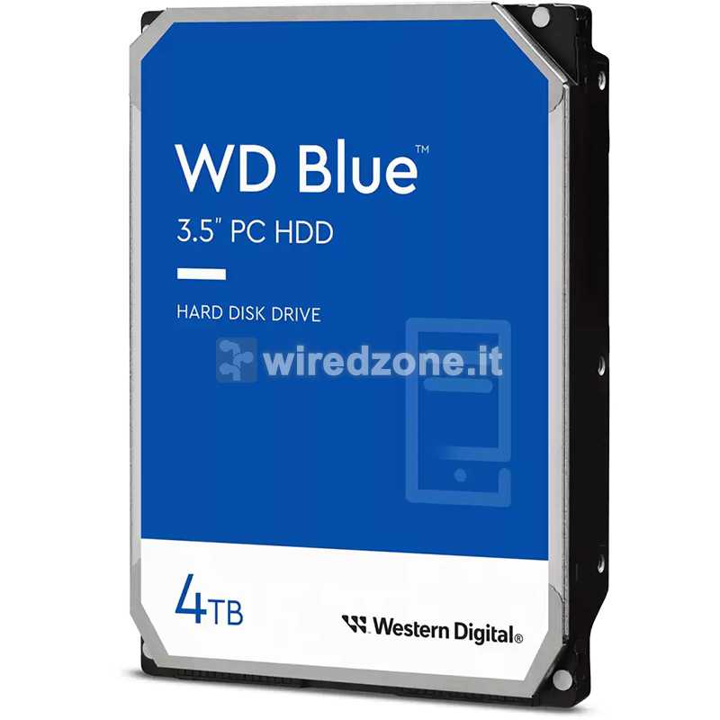 Western Digital WD Blue PC HDD, SATA 6G, 5400 RPM, 3.5-inch - 4 TB