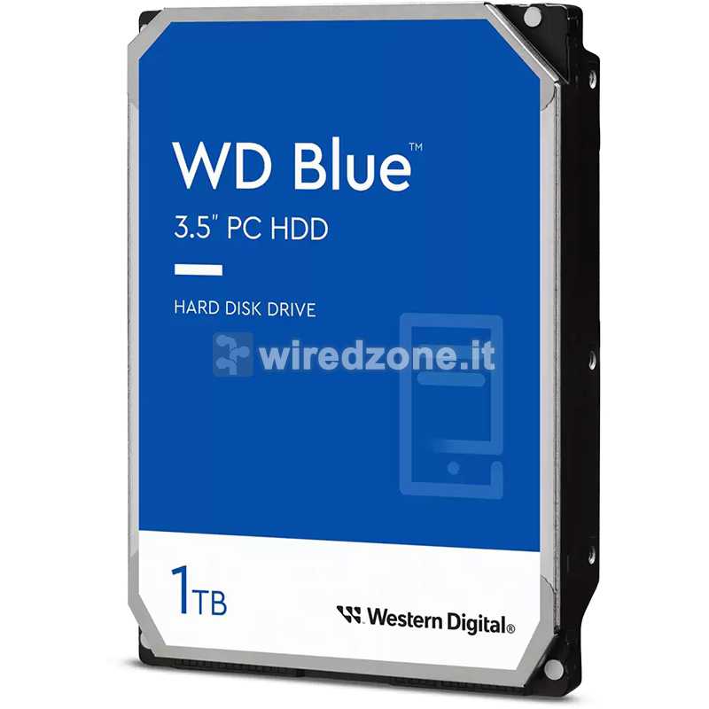 Western Digital WD Blue PC HDD, SATA 6G, 7200 RPM, 3.5-inch - 1 TB