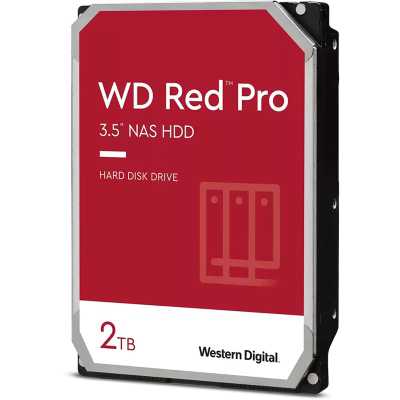 WD Red Pro NAS HDD, SATA 6G, 7200 RPM, 64 MB - 2 TB