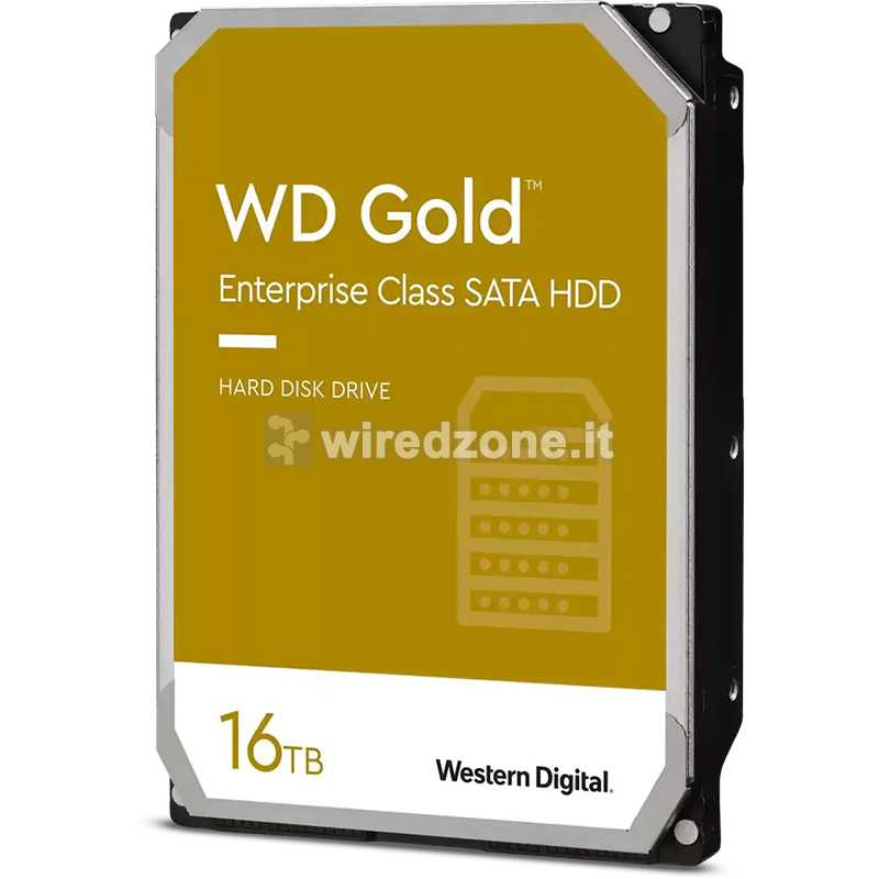 Western Digital WD Gold HDD, SATA 6G, 7200 RPM, 3.5-inch - 16 TB