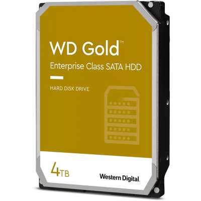 Western Digital WD Gold HDD, SATA 6G, 7200 RPM, 3.5-inch - 4 TB