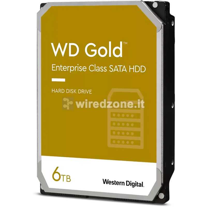 Western Digital WD Gold HDD, SATA 6G, 7200 RPM, 3.5-inch - 6 TB