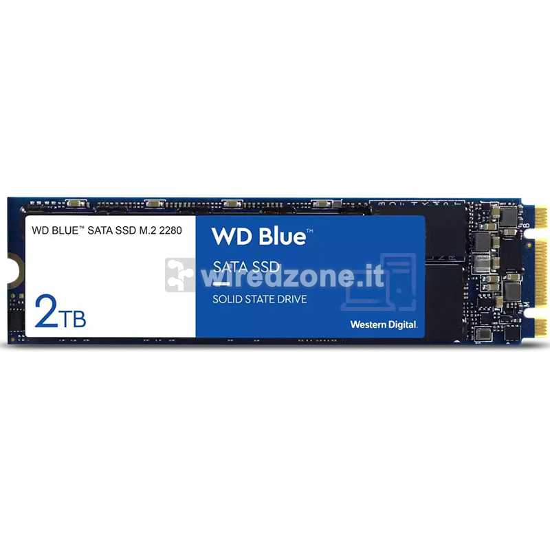 Western Digital WD Blue SSD, SATA 6G, M.2 2280 - 2 TB