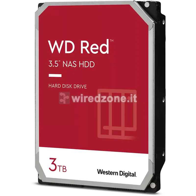 Western Digital WD Red NAS HDD, SATA 6G, 5400 RPM, 3.5-inch - 3 TB