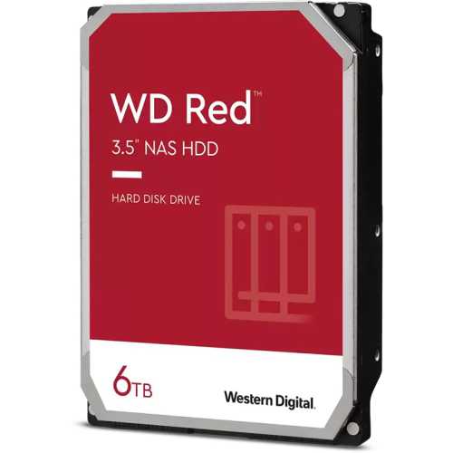 Western Digital WD Red NAS HDD, SATA 6G, 5400 RPM, 3.5-inch - 6 TB