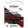 Kingston KC3000 SSD, PCIe Gen4x4, NVMe, M.2 2280 - 512 GB