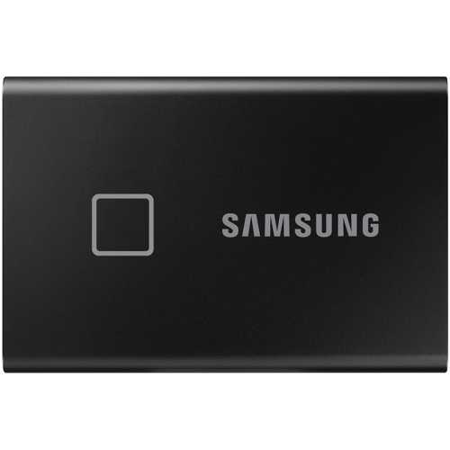 Samsung Portable T7 Touch Black SSD, USB-C 3.2 Gen2, NVMe, Small - 2 TB