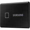 Samsung Portable T7 Touch Black SSD, USB-C 3.2 Gen2, NVMe, Small - 2 TB