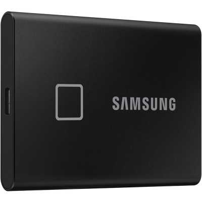 Samsung Portable T7 Touch Black SSD, USB-C 3.2 Gen2, NVMe, Small - 1 TB