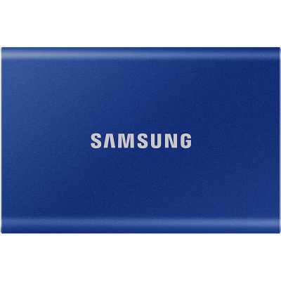 Samsung Portable T7 Blue SSD, USB-C 3.2 Gen2, Small - 500 GB