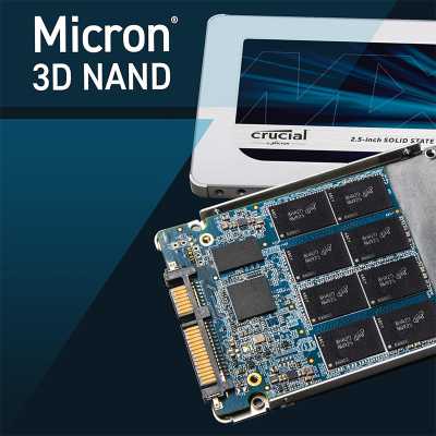 Crucial MX500 SSD, SATA 6G, 2.5-inch - 250 GB