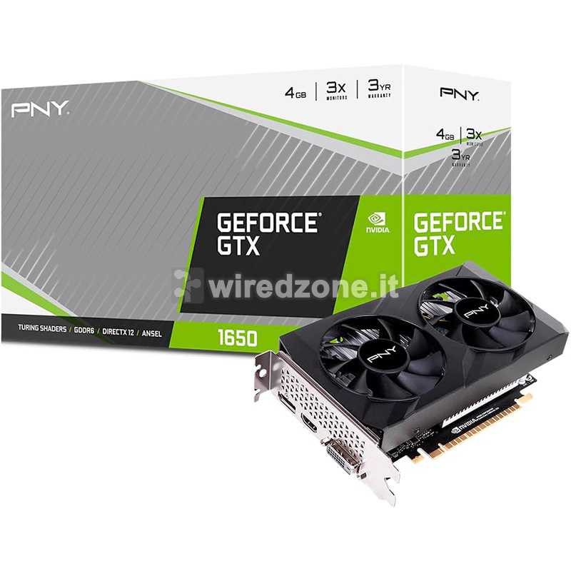 PNY GeForce GTX 1650 Verto Dual Fan 4G GDDR6