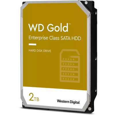 WD Gold Enterprise HDD, SATA 6G, 7200 RPM, 128 MB - 2 TB