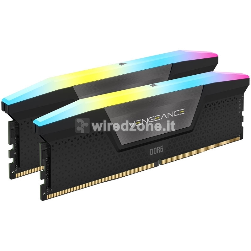 Corsair Vengeance RGB Black, DDR5-7200, CL34, DIMM - 32 GB (2x16GB)