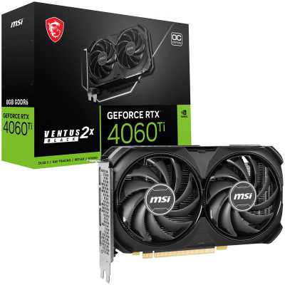 MSI GeForce RTX 4060 Ti Ventus 2X Black O8G GDDR6