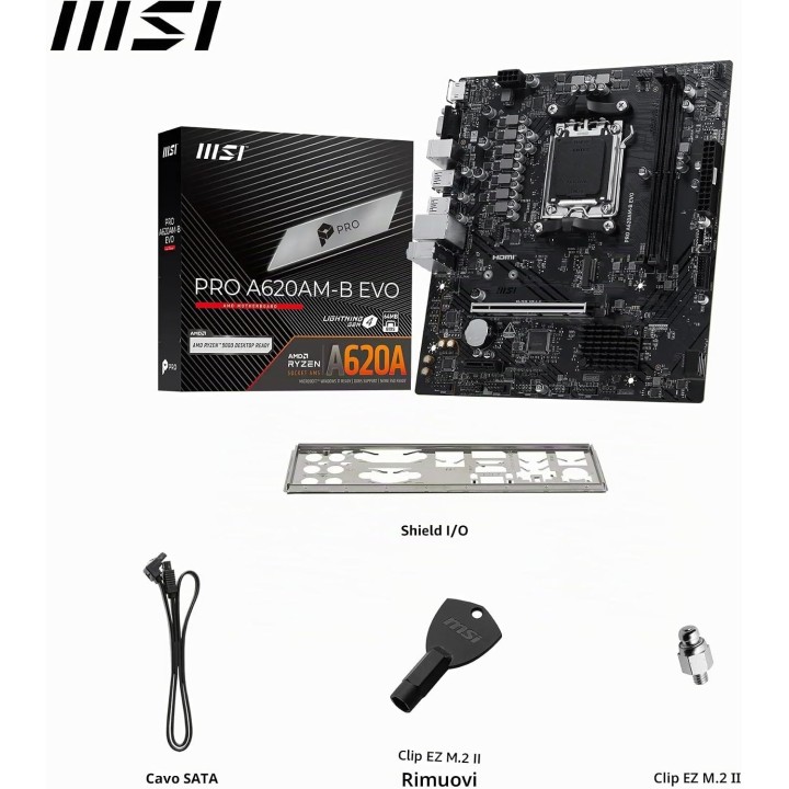MSI Pro A620AM-B EVO, AM5