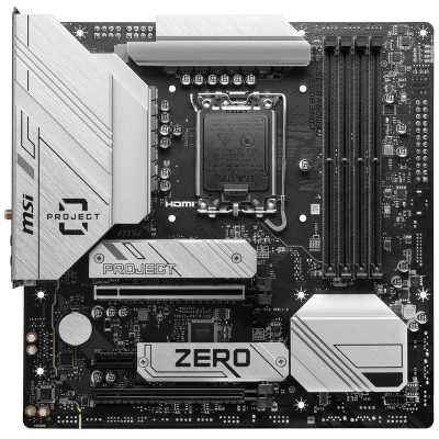 MSI B760M Project Zero DDR5, Intel B760 Mainboard LGA1700, Back-Connect-Design