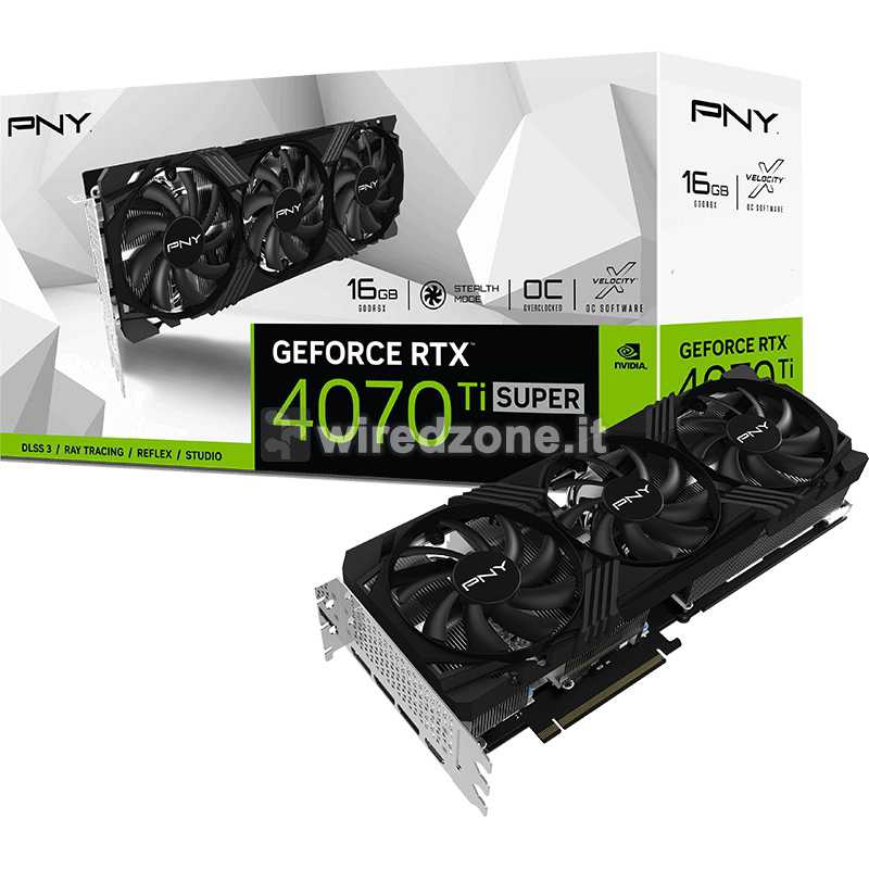 PNY GeForce RTX 4070 Ti Super VERTO Triple Fan O16G GDDR6X