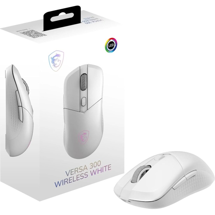 MSI Versa 300 Wireless, Mouse Gaming, White